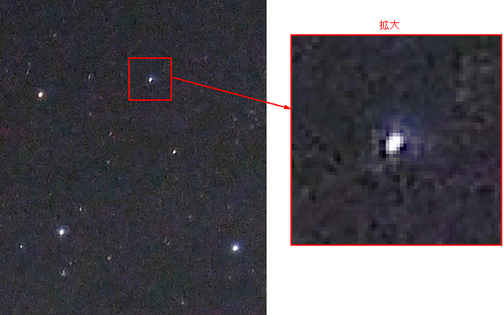 バリ島で撮影した南十字星の写真